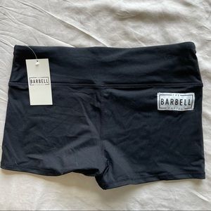 NEW WITH TAGS Barbell Cartel black exercise shorts size large